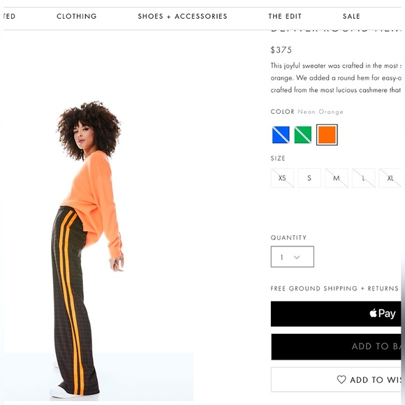 Alice + Olivia Denver Cashmere Round Hem Sweater Pullover - Picture 3 of 16